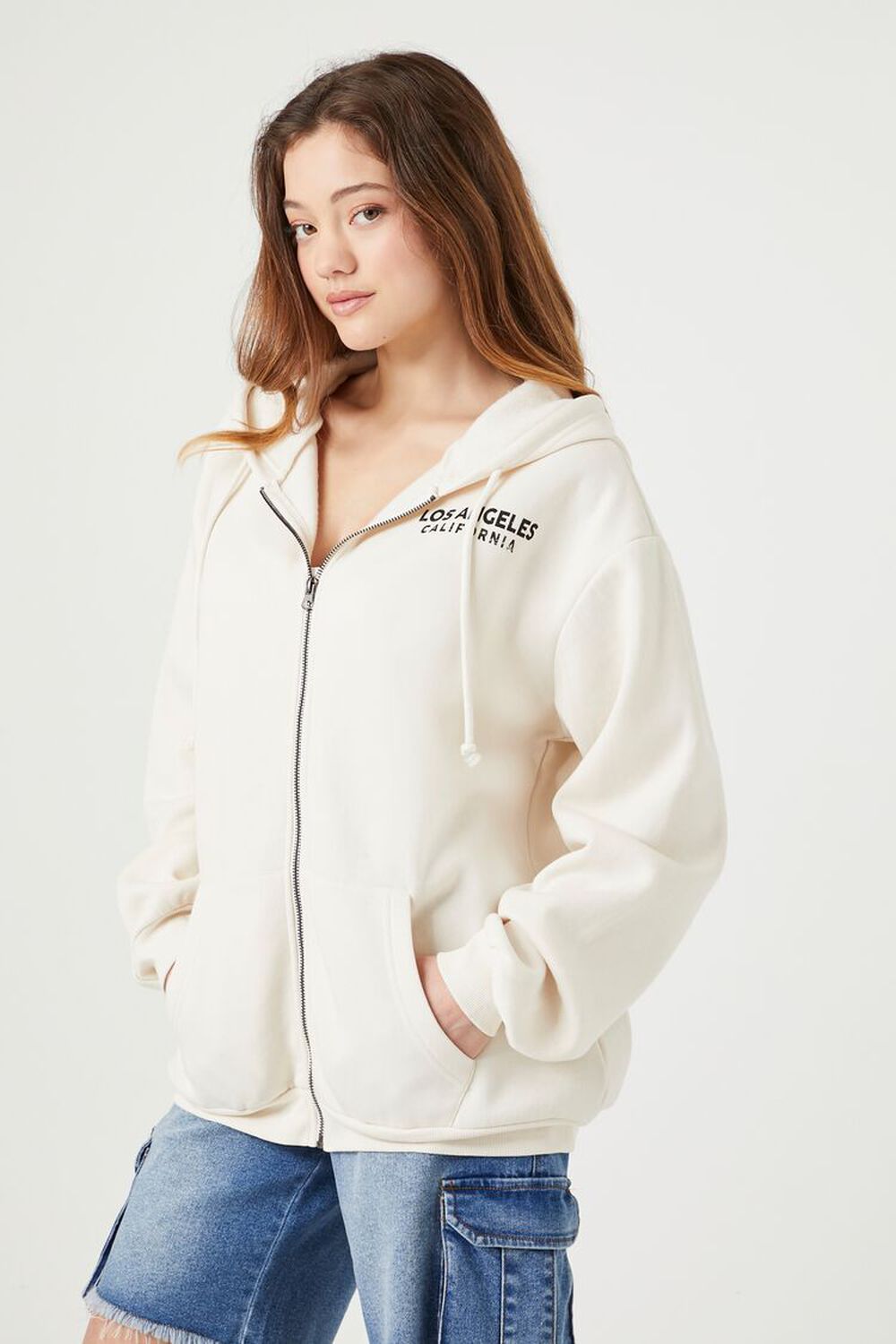 Los Angeles California Zip-Up Hoodie